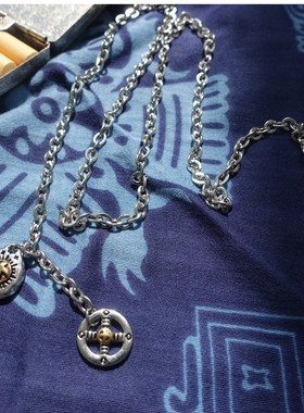 钛钢阿美咔叽搭配复古装饰链