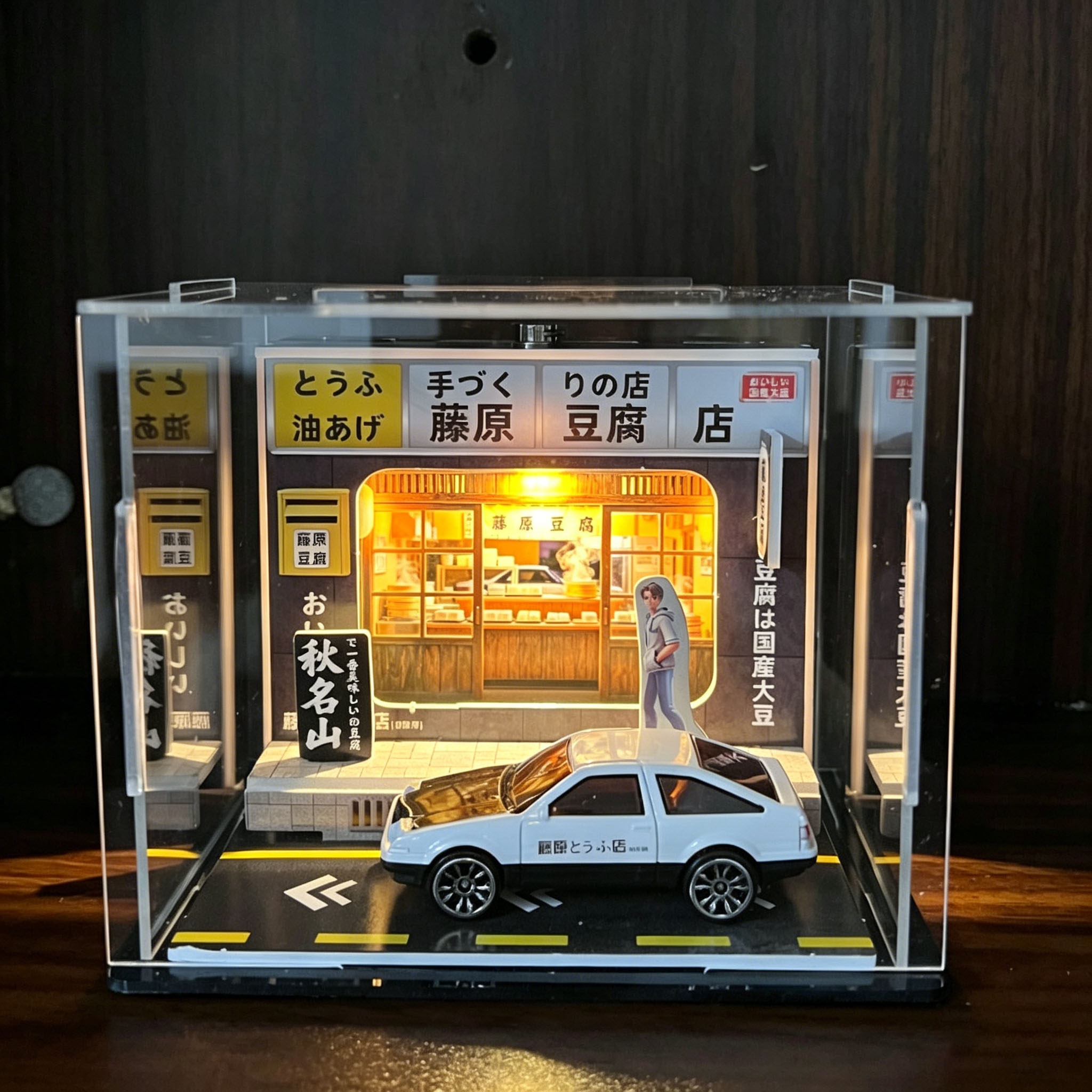 AE86头文字D豆腐店合金仿真汽车桌面摆件模型手办玩具送男生礼物