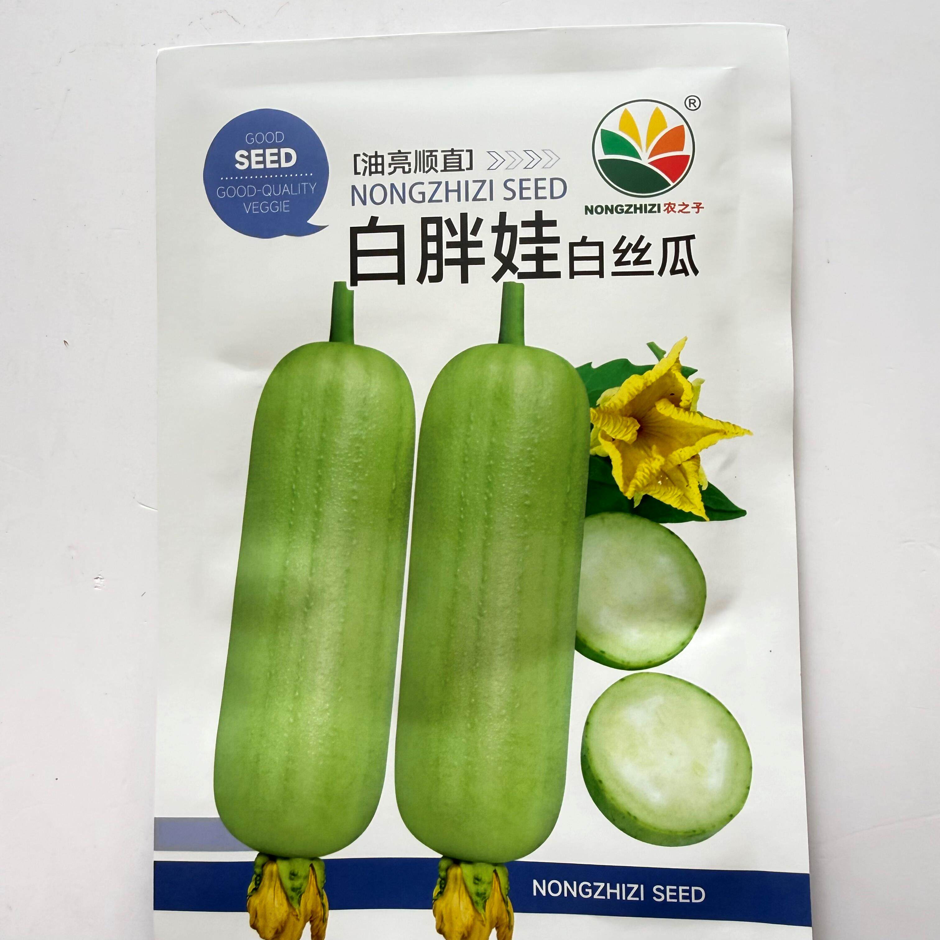 白胖娃白丝瓜种子光滑油