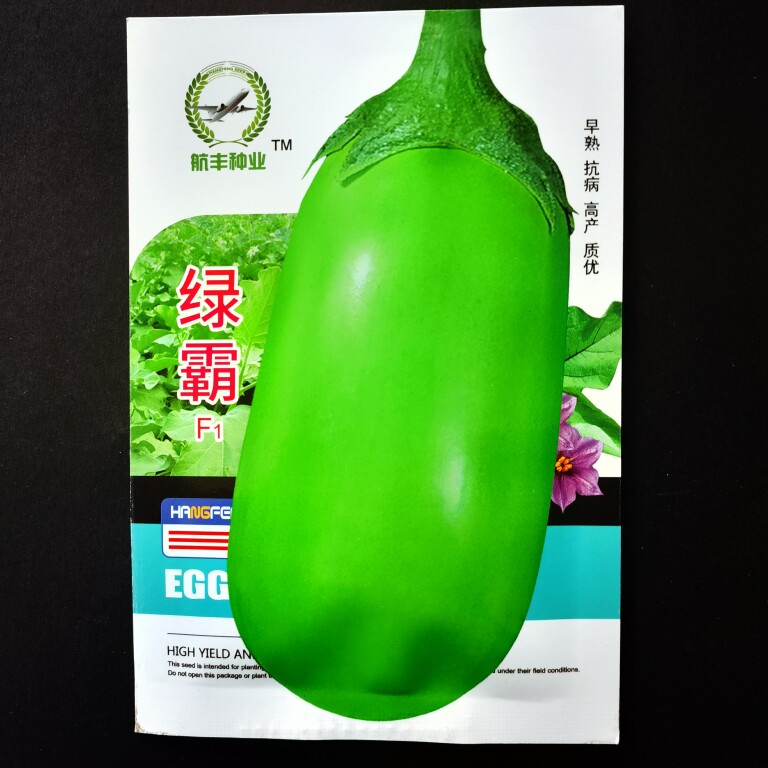 绿霸F1茄子种子绿长茄种籽青圆茄种籽早熟高产绿茄籽蔬菜籽四季播