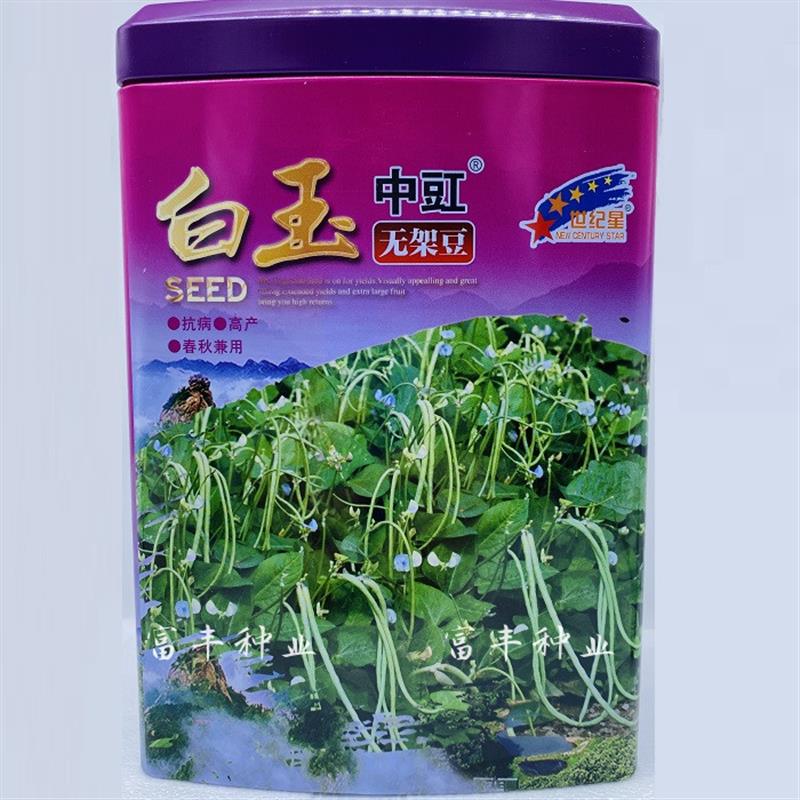 白玉无架豆豇豆种子籽无需搭架矮生豆角春季播种架豆角蔬菜种孑