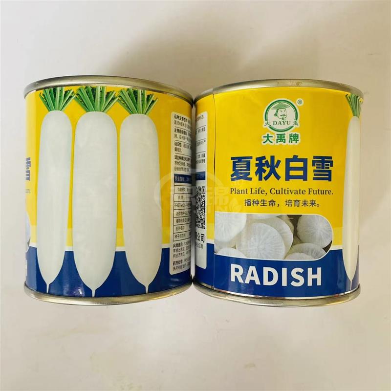大禹牌夏秋白雪白萝卜种子早熟耐热秋播大白萝卜种籽耐贮存蔬菜籽