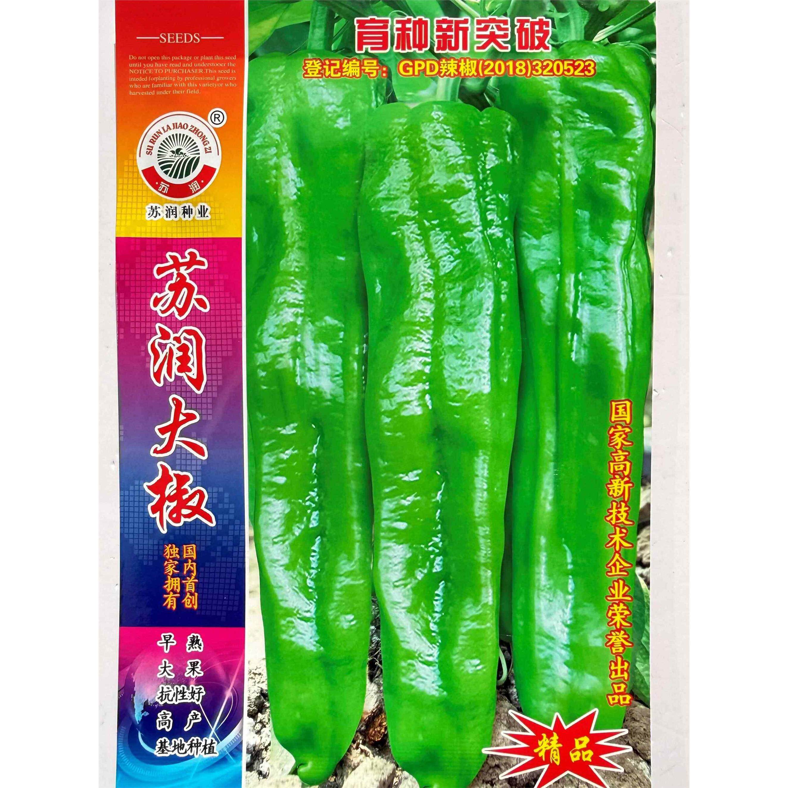 苏润大椒大型牛角椒种子