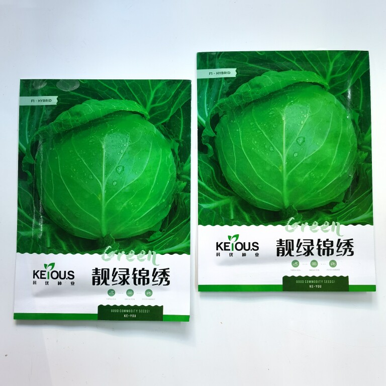 靓绿锦绣水果甘蓝种子抗病耐热耐寒颜色绿有光泽基地品种甘蓝