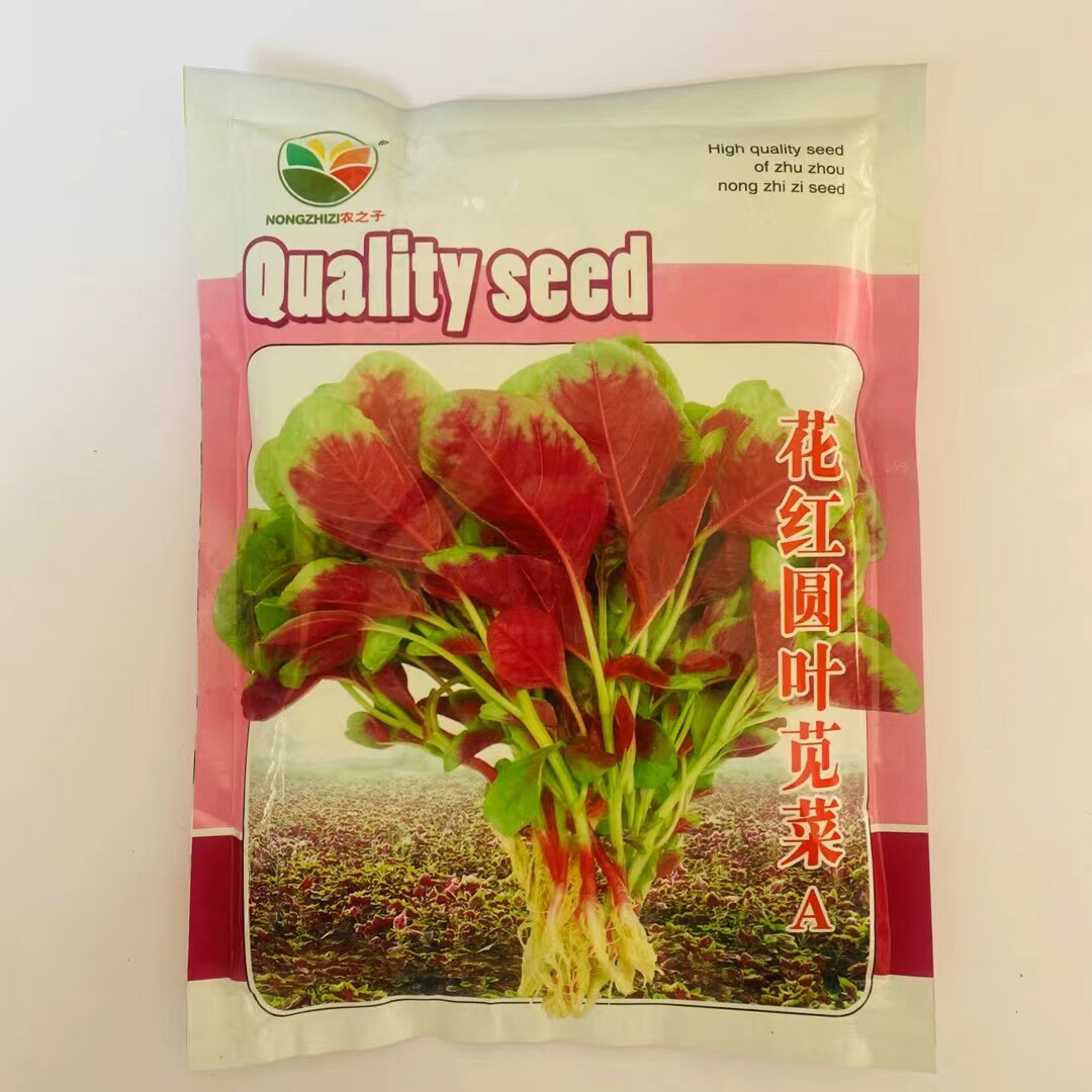 农之子鲜红糯米苋菜种子籽耐低温早熟圆叶红苋菜厚肉春秋农田高产
