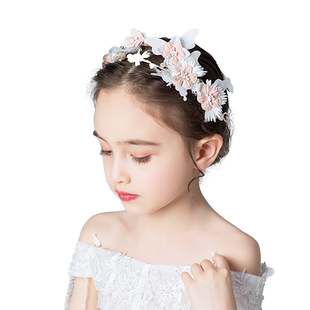 女童头饰公主儿童头花配饰小女孩礼服发饰演出饰品生日发箍头箍