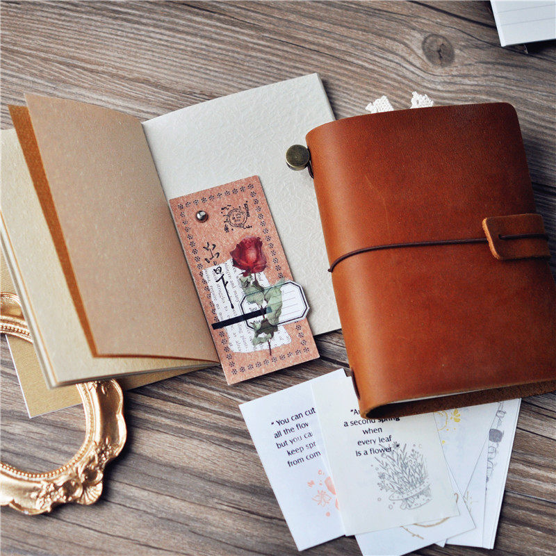 [마루 문구실] 특수지 혼합지 TN 내심 여권풍 레트로 콜라주북 실장정