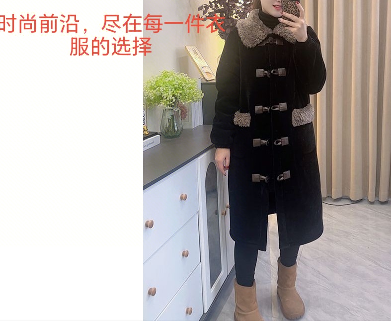 8090女士冬季新款长袍加厚保暖外套