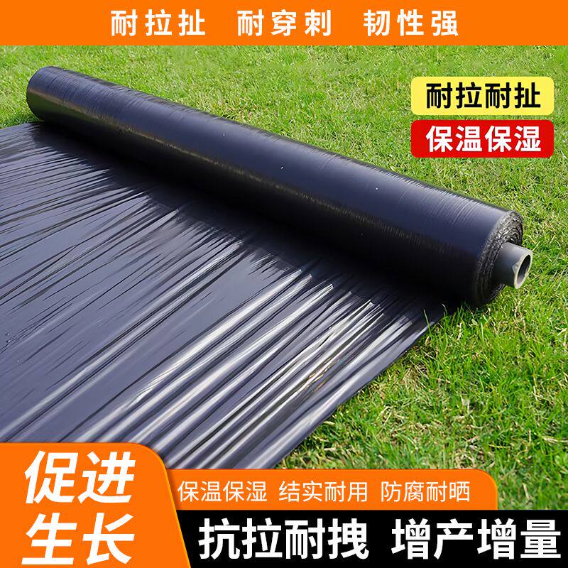 黑色农用种植地膜除草除虫防草膜黑色塑料薄膜降温种菜膜果树果园