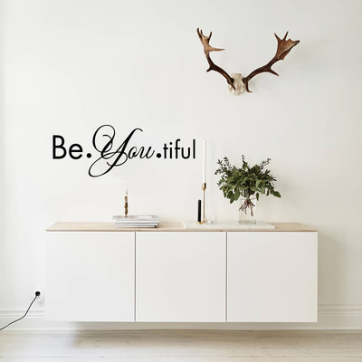 客厅奶茶宿舍玄关ins英文墙贴