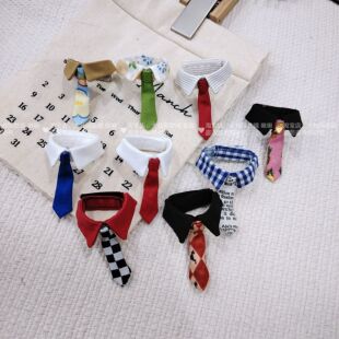 鸟用项圈颈环鹦鹉衣服领结假领子可调节虎皮牡丹玄凤宠物小鸟领结