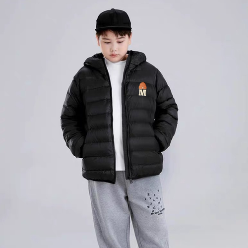 儿童轻薄款羽绒服中大童男童青少年羽绒服2024新款冬季保暖外套胖