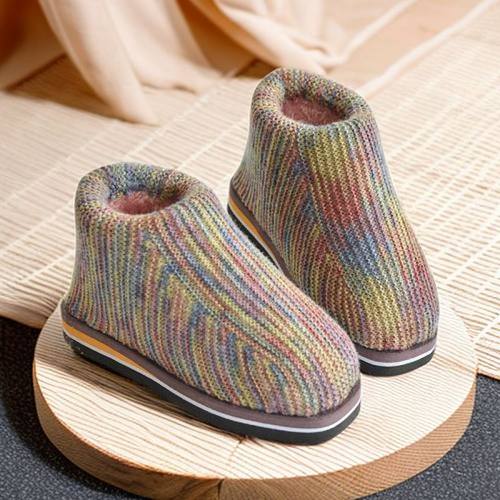 纯手工毛线鞋加绒加厚