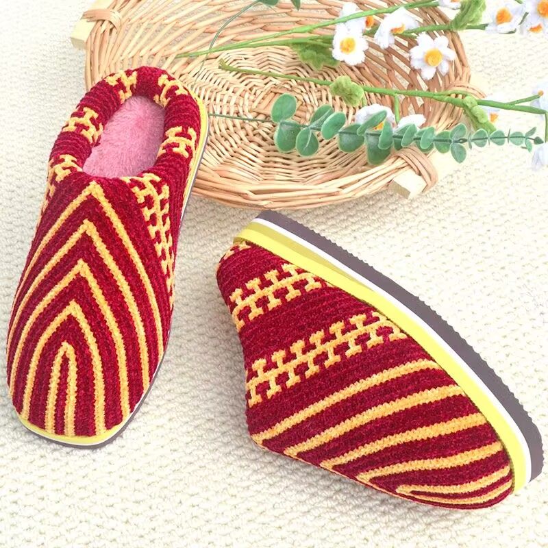 手工织毛线棉拖鞋成品男女冬季防滑加绒加厚保暖编织室内包跟棉拖,居家布艺,居家棉拖/棉鞋,淘宝优惠券,粉丝福利购,淘宝优惠卷