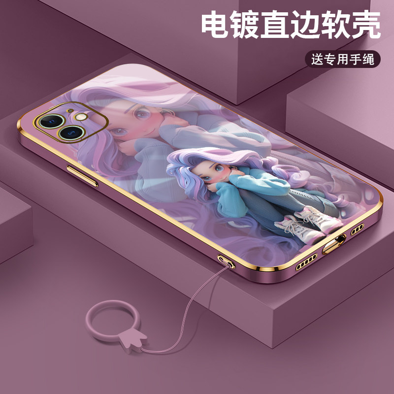 适用iphone11手机壳苹果11promax电镀硅胶软壳max新款可爱公主11pro高级por外壳pm镜头全包防摔保护套男女款怎么样,好用不?