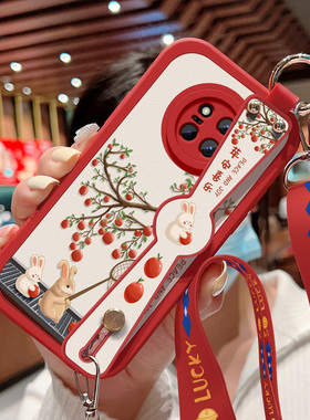 适用华为mate20pro手机壳mate20新款mata软壳硅胶mate20x斜挎腕带支架苹安如意MA一AL00防摔保护套小羊皮外壳