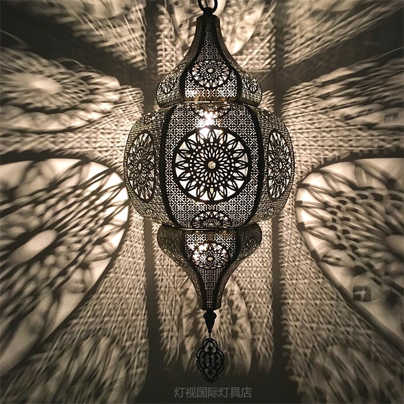 摩洛哥经典镂空雕花吊灯复古异域新疆特色餐厅咖啡厅酒店吊灯