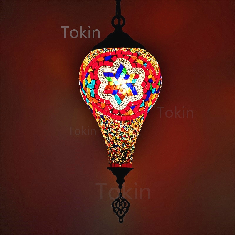 土耳其热气球吊灯异域清吧手工