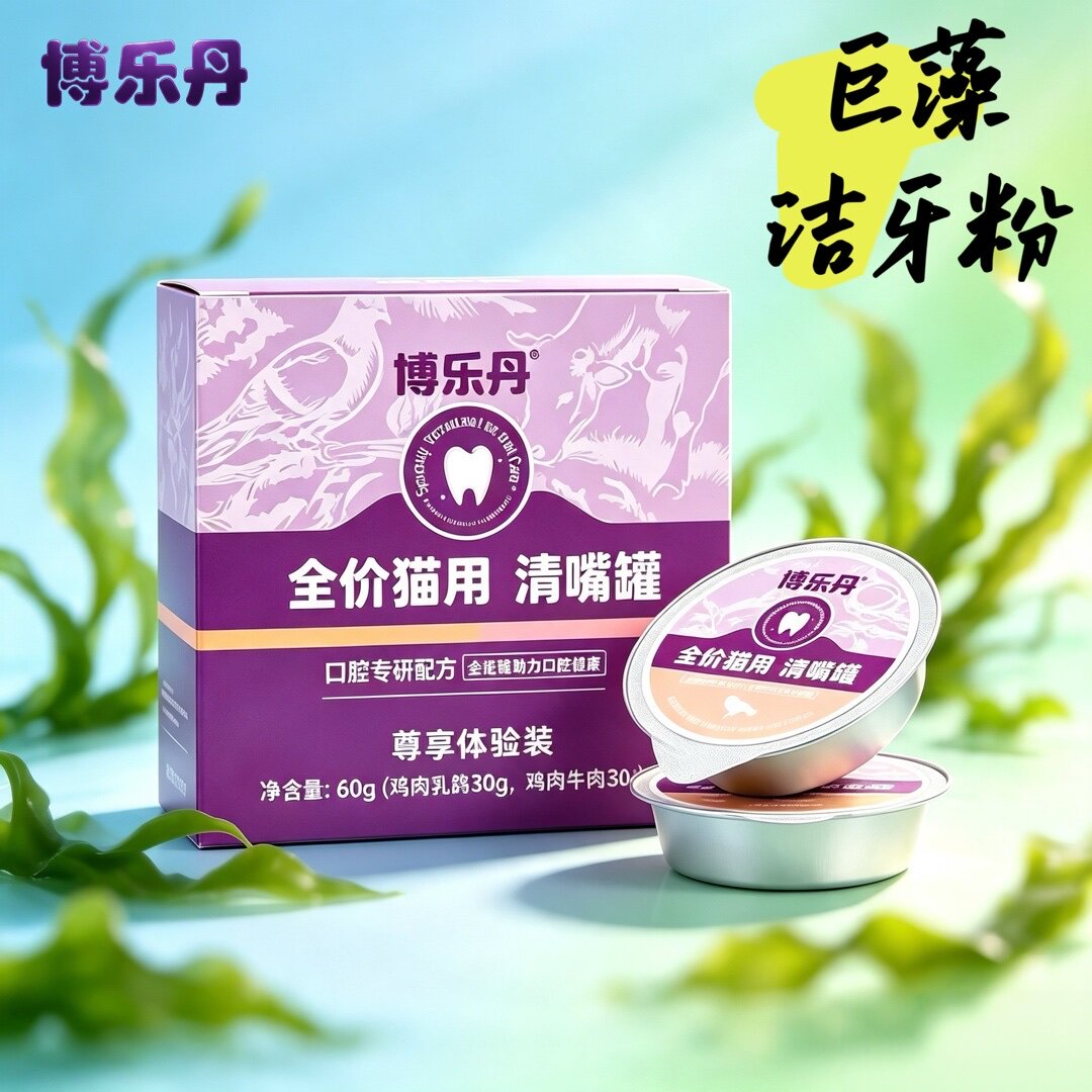 【新品】博乐丹猫罐头全价主食罐牙洁粉幼猫成猫湿粮洁牙罐零食