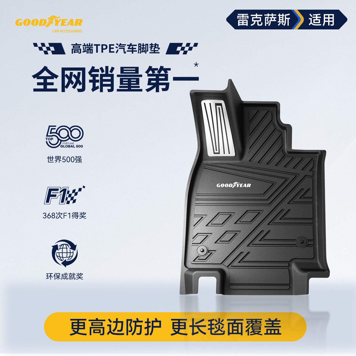 固特异高边环保全TPE汽车脚垫适用雷克萨斯ESNXRXGX ES200 ES300h