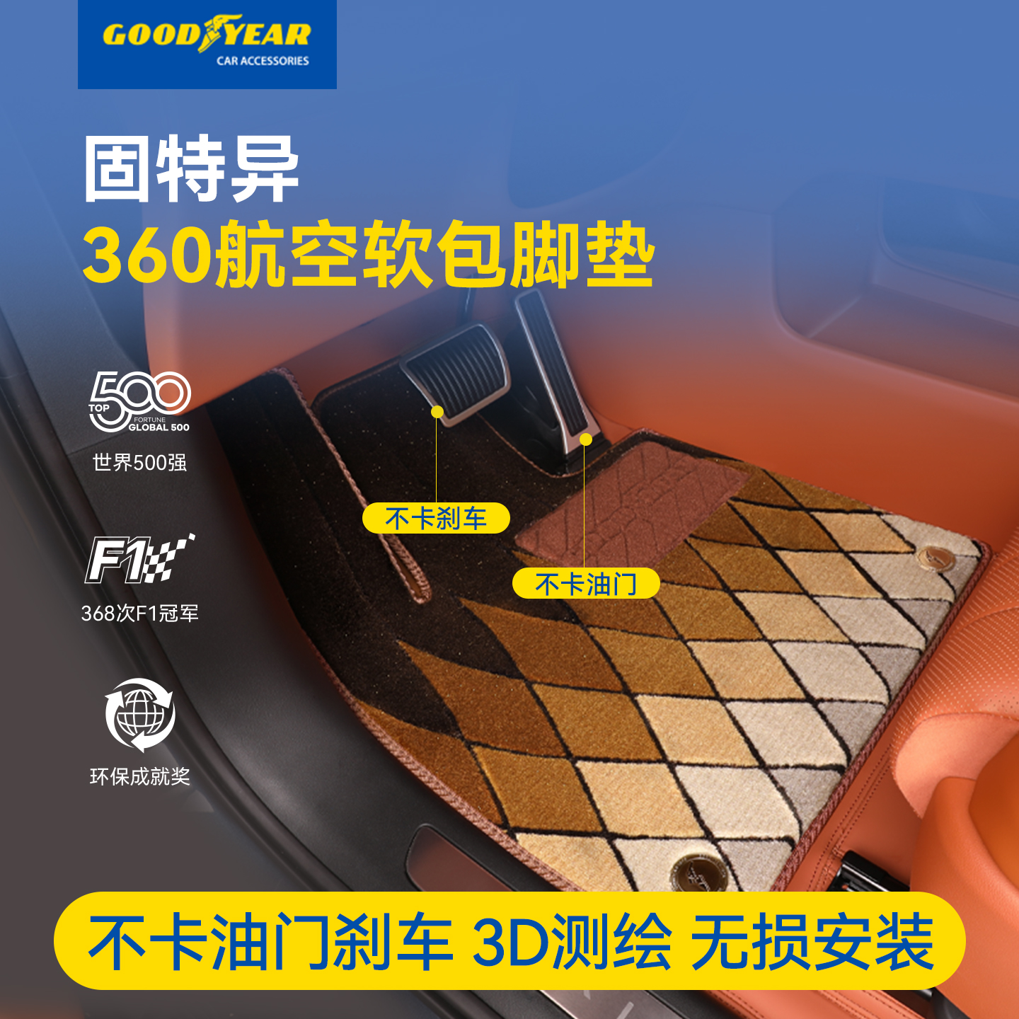 问界360航空软包全包围汽车脚垫