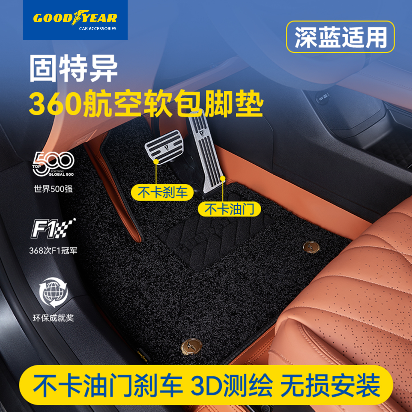 长安360航空软包全包围汽车脚垫