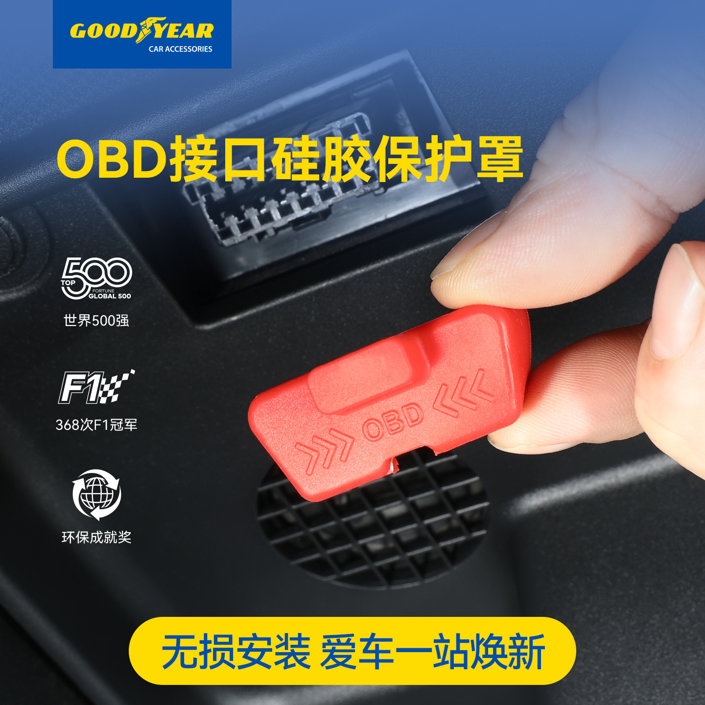 车载OBD电脑诊断接口保护罩