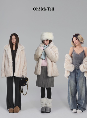 Oh！Me Tell【博主同款】高级感染尖环保仿皮草毛毛外套女