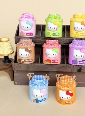 手感漆果味布丁KT 盲袋萌粒diy饰品挂件钥匙扣桌面小摆件树脂配件