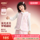 汉服保暖休闲背心甜美坎肩上衣 新款 安奈儿女童装 马甲夹棉2026春季