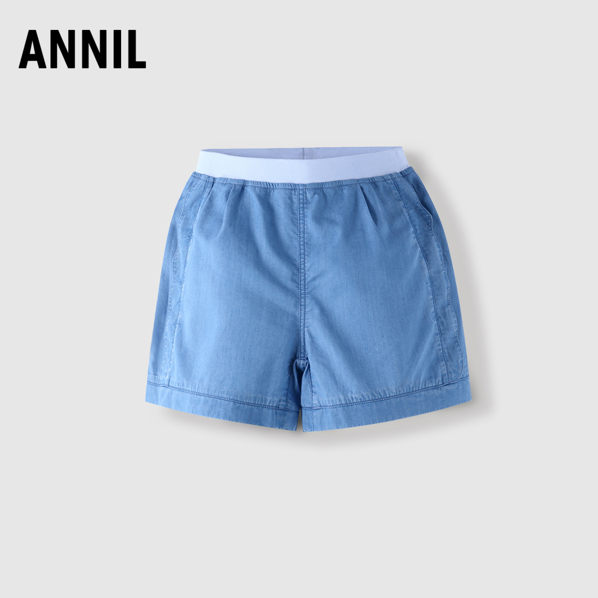 安奈儿女童全腰牛仔裤