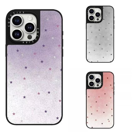 CASE华强北联名渐变镂空星星五角星适用iPhone17ProMax壳苹果16Pro/15plus/14/13/12磁吸MagSafe保护套C家壳