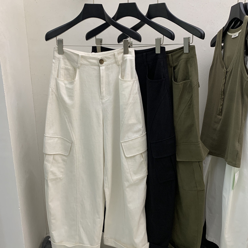 媛可儿-26年春款韩系洋气多口袋时尚工装裤1108