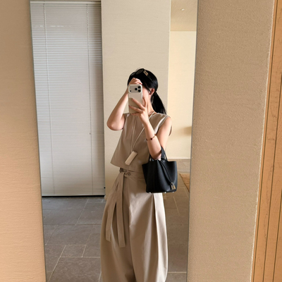 ENJOYABLE-无袖马甲背心(配挂件)(单独背心可做套装)YS1-EN65015