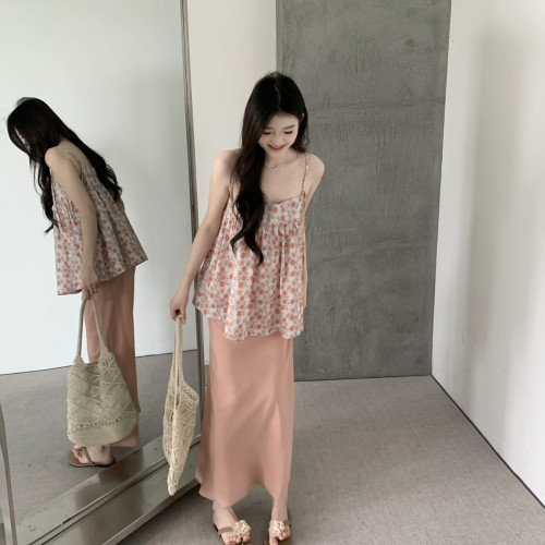 grapestone -小女人夏季轻薄款显瘦遮胯女人味半身裙pt2597