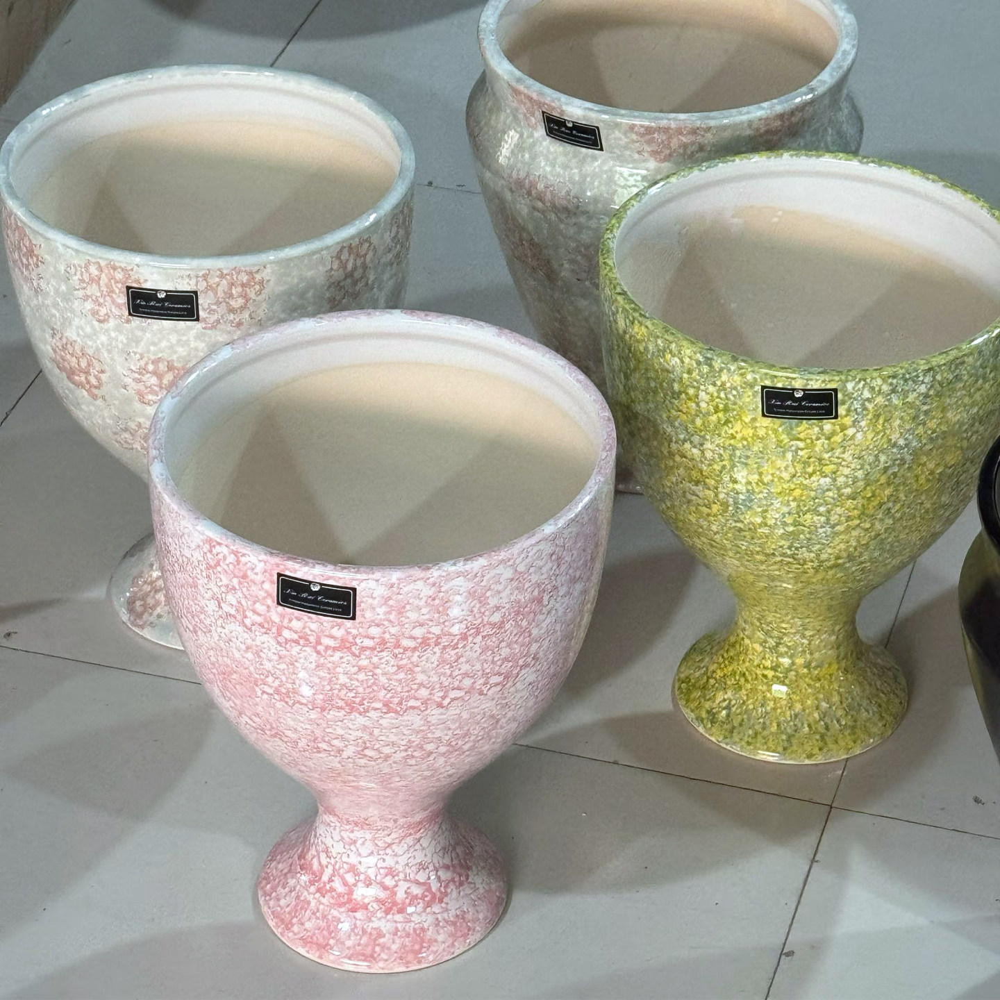 高脚杯设计师陶瓷花盆室内桌面绿植蝴蝶兰竹芋盆景装饰摆件花器,鲜花速递/花卉仿真/绿植园艺,花盆,淘宝优惠券,粉丝福利购,淘宝优惠卷