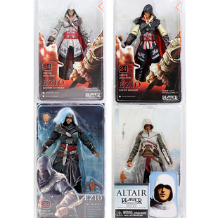NECA 刺客信条兄弟会 康纳爱德华 启示录艾吉奥 可动人偶手办模型