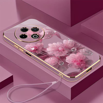 晶莹花女款vivoy300pro手机壳v2410A电镀软硅胶保护套防摔男女送长辈妈妈软边