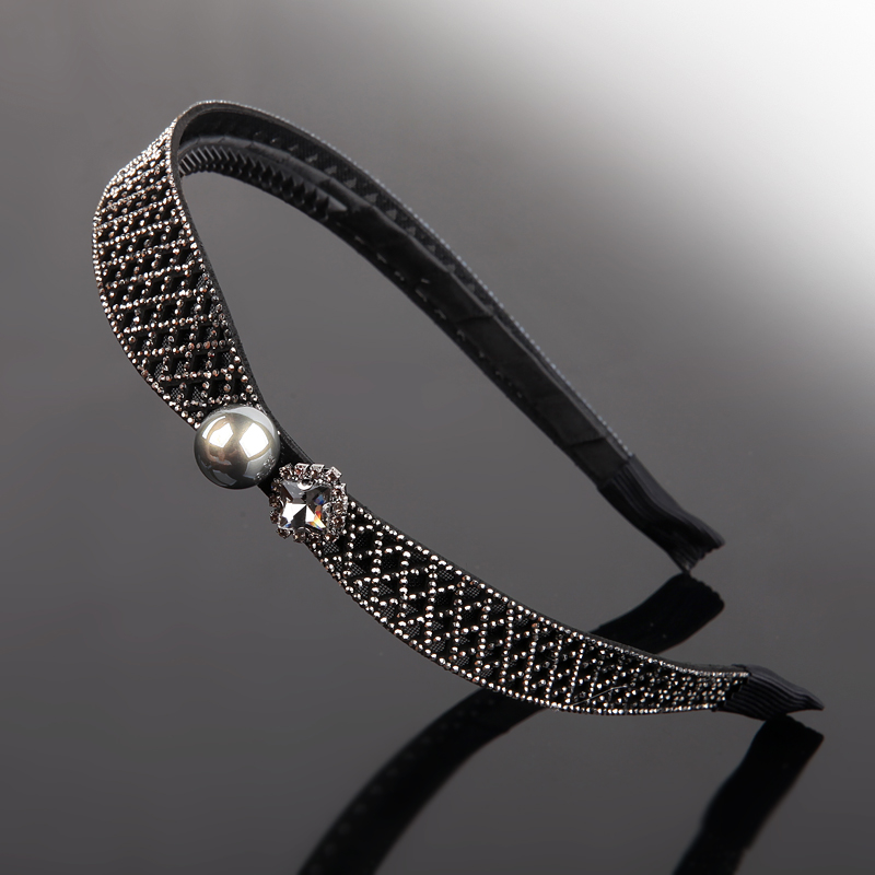 宽边发箍水钻头饰碎发卡头箍网红