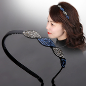 发箍女2023年新款 水钻简约带齿防滑压发头箍发卡头饰百搭合金发窟