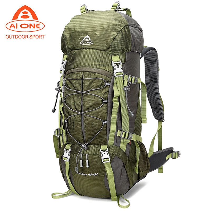 艾王登山包户外徒步爬山防水双肩背包大容量50升男女旅行徒步旅行