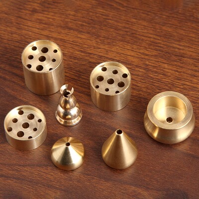 黄铜九孔线香香插多孔水滴香座家用香炉香托小香插礼佛三支香九孔