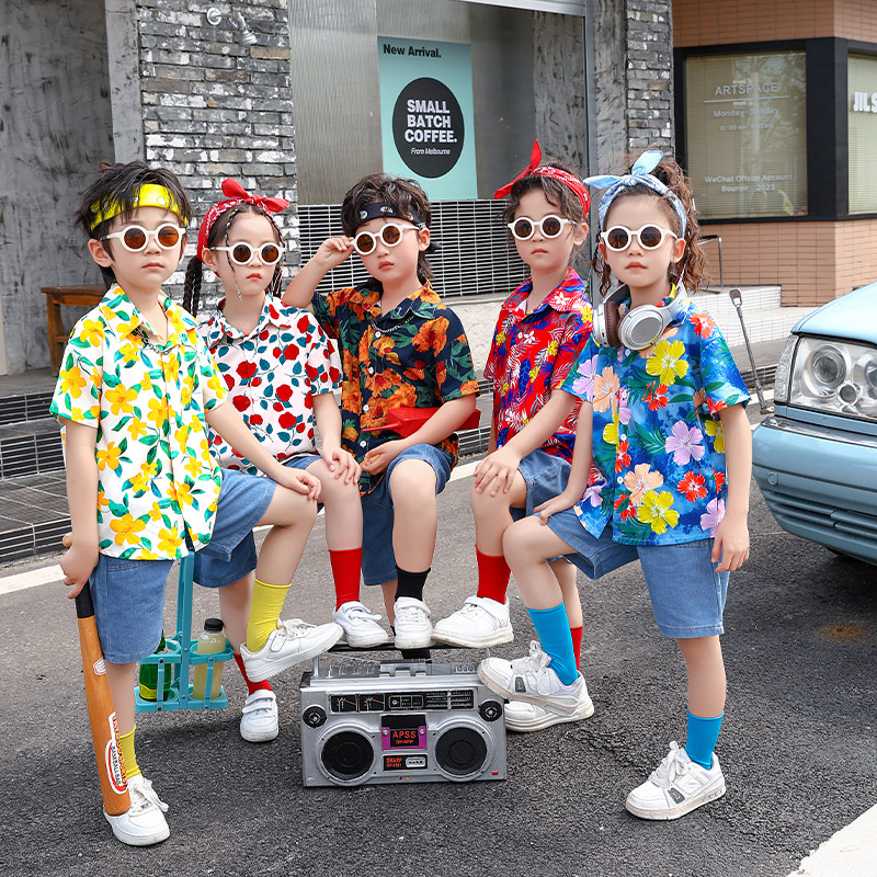 六一儿童港风复古啦啦队表演出服小学生幼儿园8090年代运动会服装