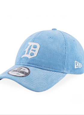 New Era纽亦华 MLB 波士顿白袜队 灯芯绒 秋冬季可调节棒球帽蓝色