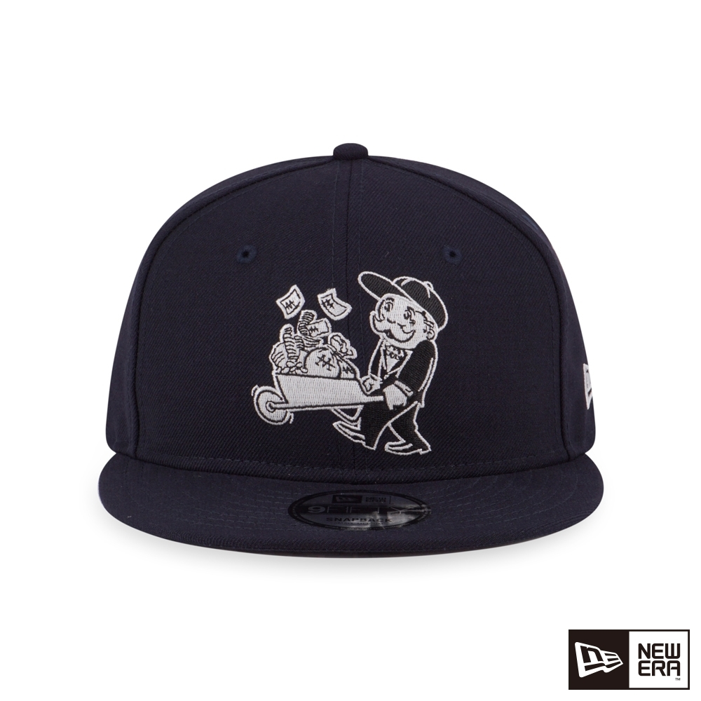 New era 纽亦华&地产大亨 MONOPOLY联名款  平檐可调节棒球帽藏青