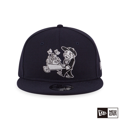 New era 纽亦华&地产大亨 MONOPOLY联名款  平檐可调节棒球帽藏青