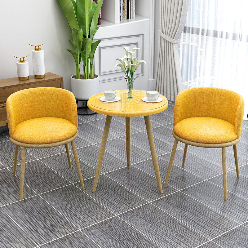 北欧ins风阳台奶茶店桌椅组合一桌二椅两椅网红家用喝茶椅三件套