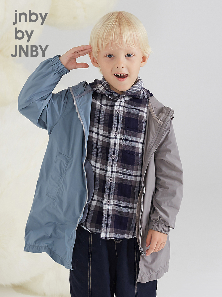 Jiangnan Buyi children's windbreaker children's coat autumn discount boys and girls short splicing design 1JB220220