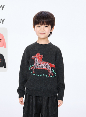 新款江南布衣童装长袖绒感毛衫25秋男女童jnbybyjnby1P9311960