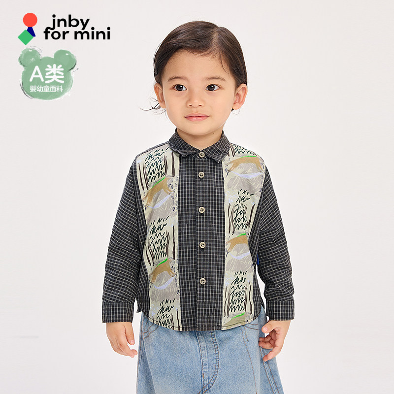 新款江南布衣婴童长袖衬衫26春男女童婴儿jnbybyjnbyYQ